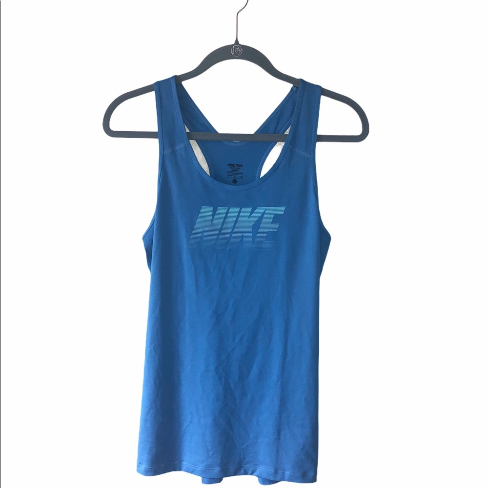 Nike women’s blue workout tank. Size Large